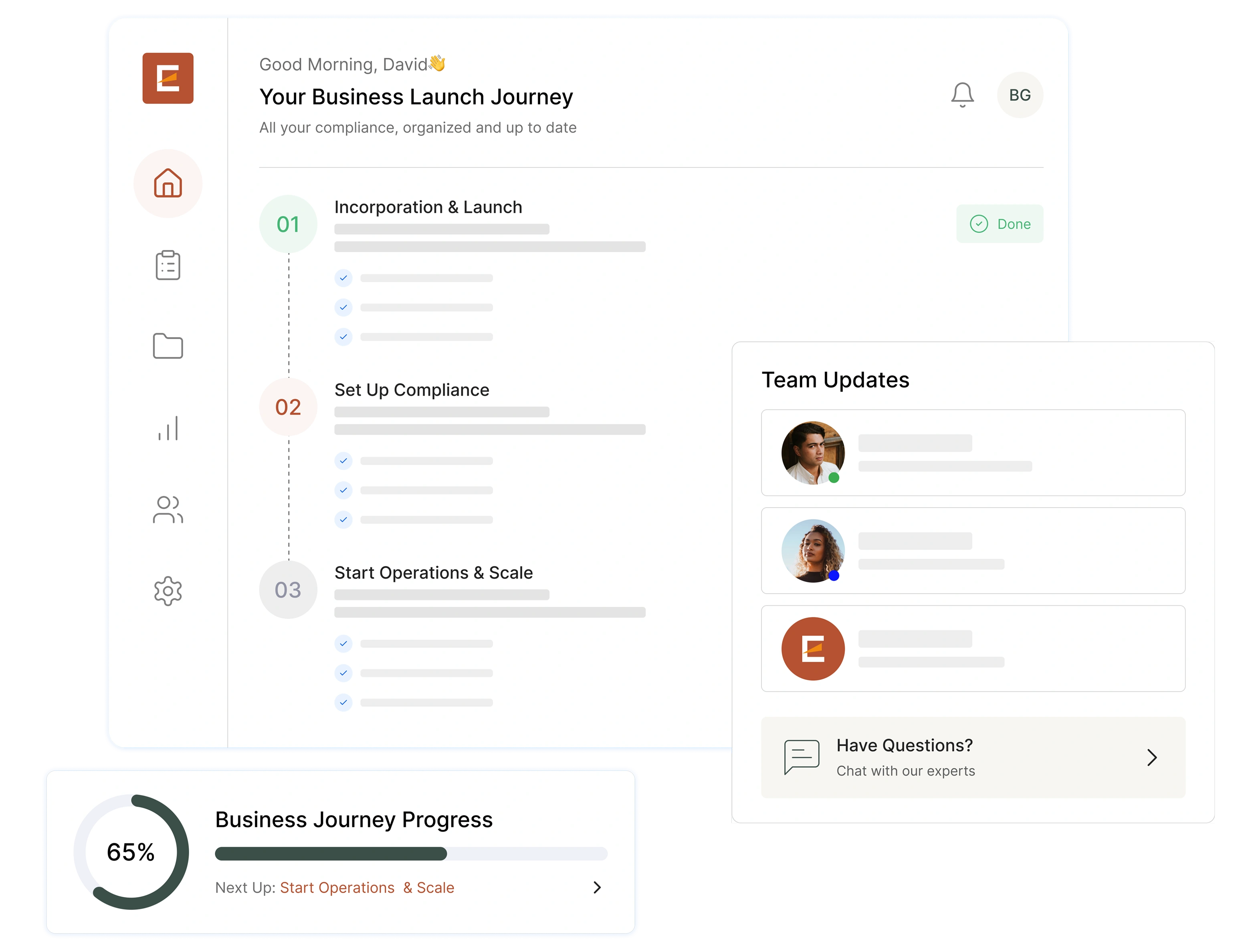 Entries ERP dashboard